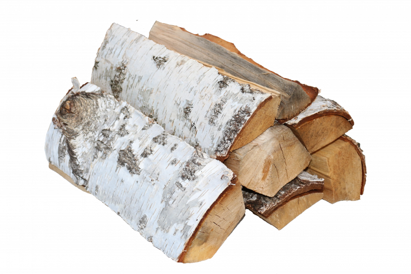 Ofenfertiges Birkenbrennholz, kammergetrocknet, gespalten, ideal für Kamin, Ofen und Feuerstelle, Restfeuchte ca. 18–20 %