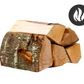 Ofenfertiges Buchen-Brennholz, kammergetrocknet, gespalten, bereit für Kamin und Holzofen, Restfeuchte ca. 18–20%