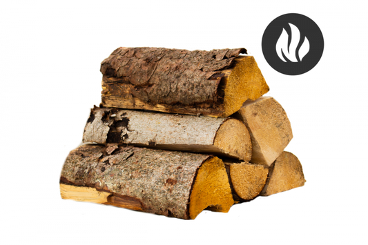 Ofenfertiges Fichtenbrennholz, kammergetrocknet, gespalten, ideal für Kamin, Ofen und Feuerstelle, Restfeuchte ca. 18–20 %