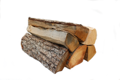 Ofenfertige Hartholzmischung, kammergetrocknet, gespalten, ideal für Kamin, Ofen und Feuerstelle, Restfeuchte ca. 18–20 %