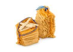 5 kg trockenes Anfeuerholz im Netzsack für schnelles und einfaches Anzünden von Kamin und Ofen